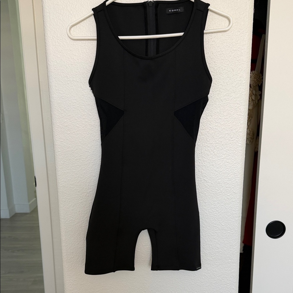 Koral Black One-Piece Active Suit